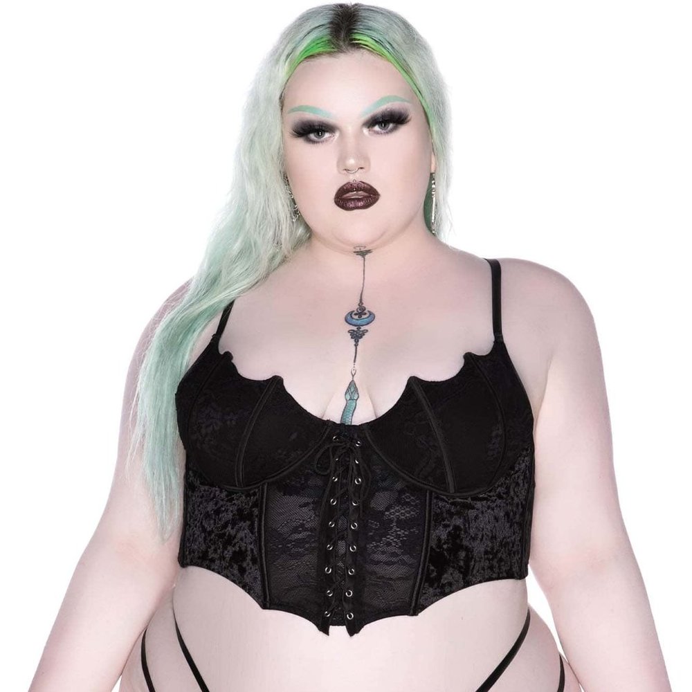 Killstar FANG LACE BUSTIER [PLUS] 3X
